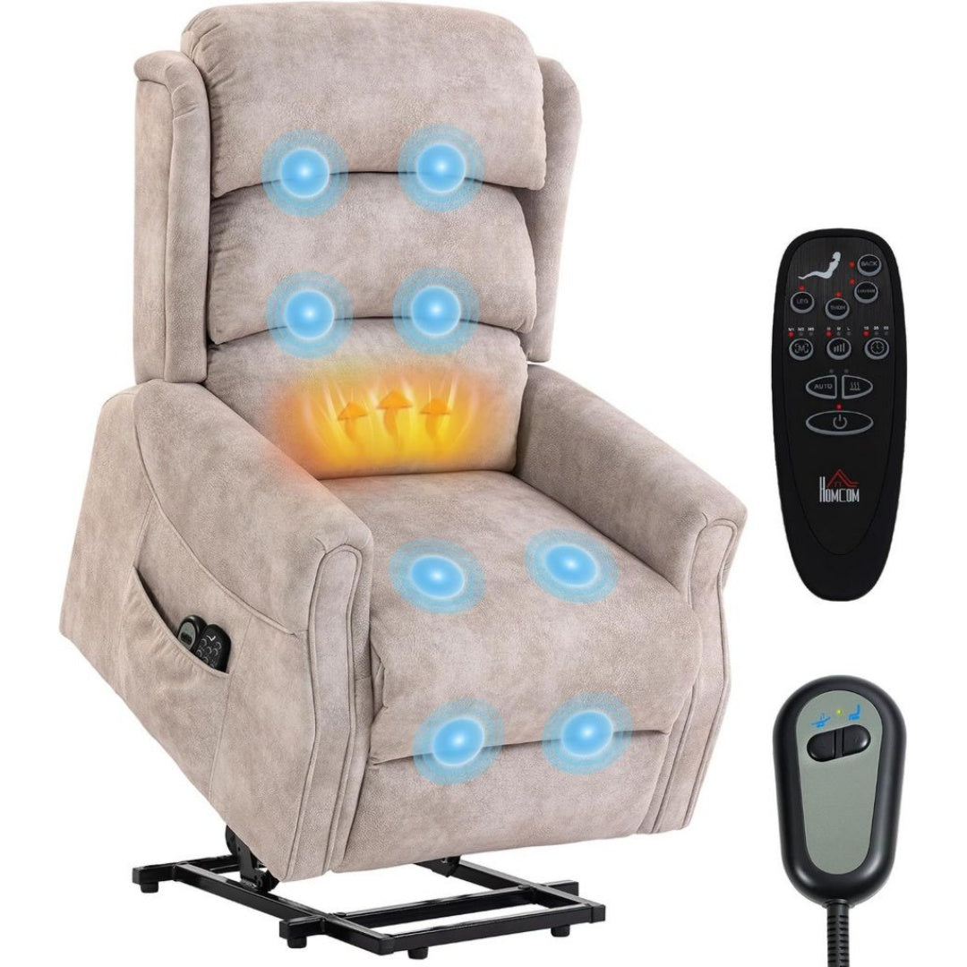 8 points de massage ciblent efficacement le dos - Fauteuil de Relaxation Inclinable