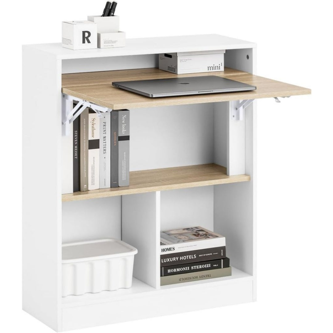 Table d'Ordinateur / Bureau, 93,5 x 41 x 14 cm, Couleur Blanc
