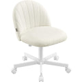 Chaise de Bureau Ergonomique en Contreplaque, Finition Blanc