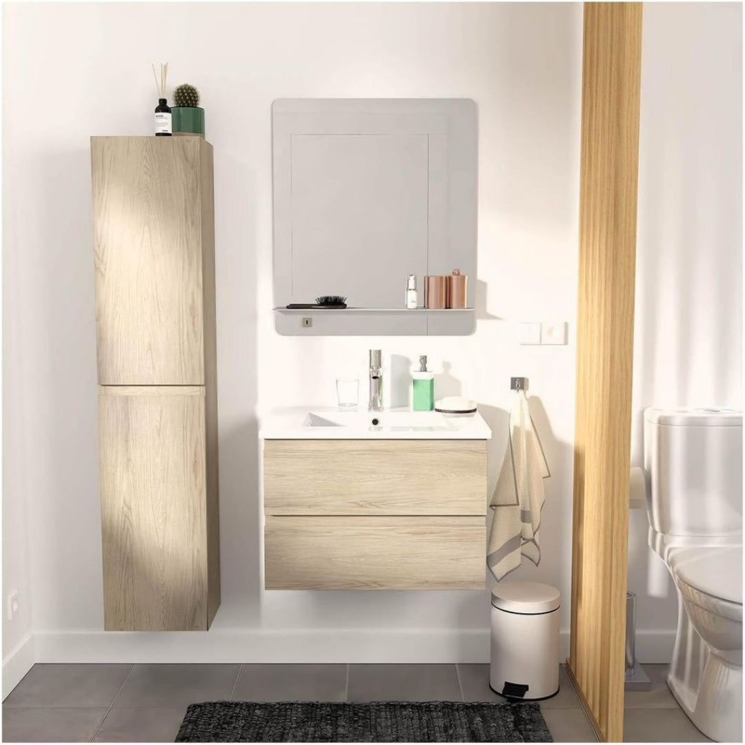 Meuble de Salle de Bain en Bois de Chene de Qualite