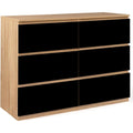 Buffet en Bois de Hetre, Finition Noir