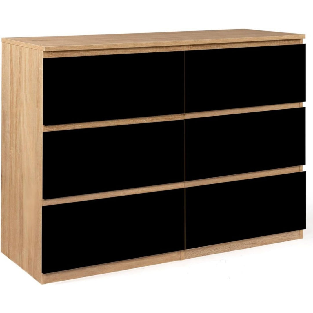 Buffet en Bois de Hetre, Finition Noir