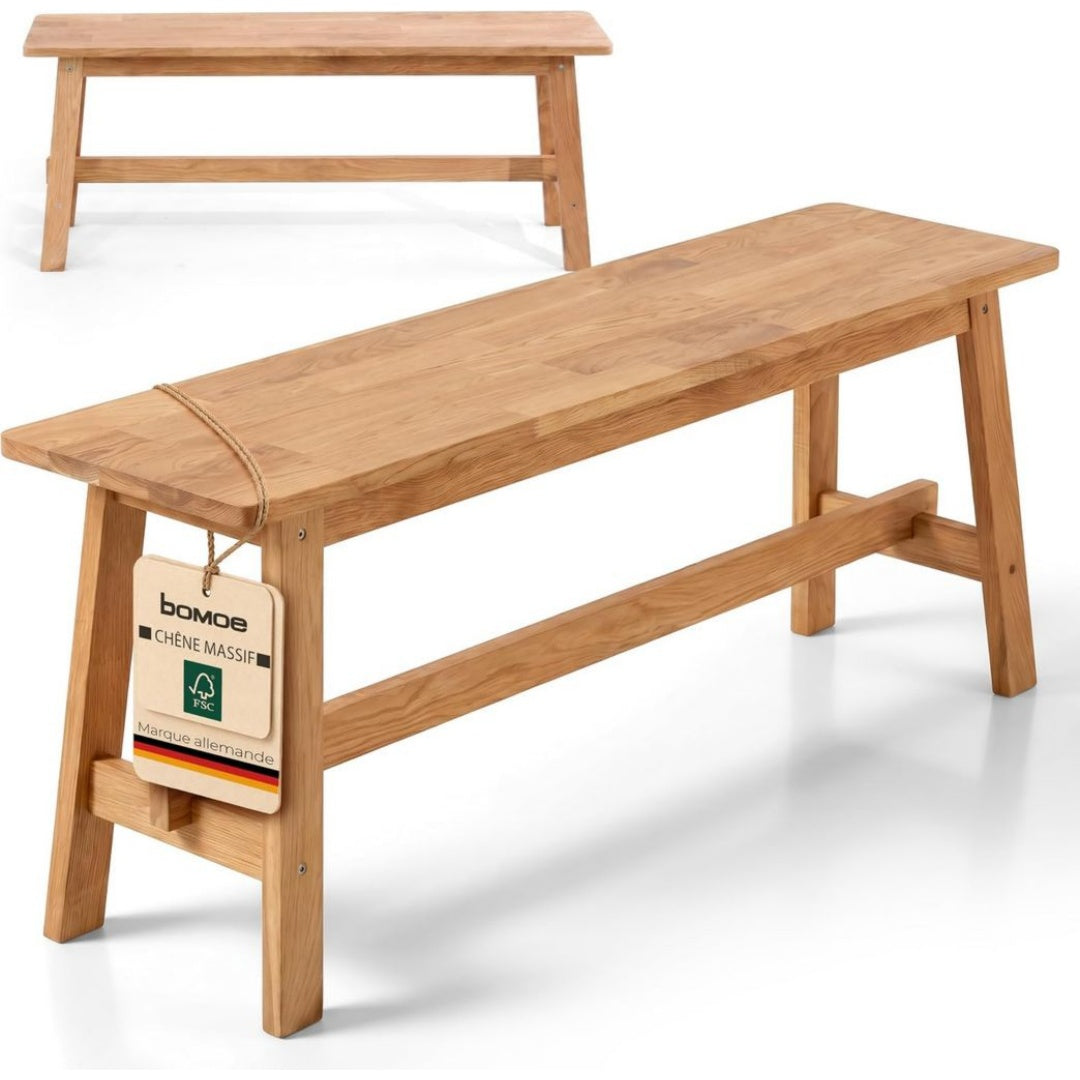 Bois de Chene Naturel, Banc Design Moderne