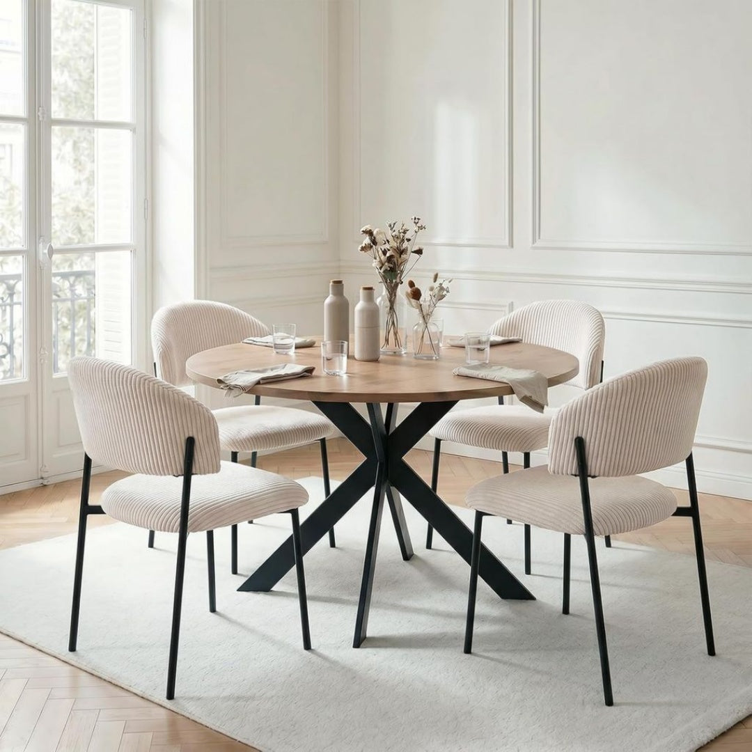 Chaise en MDF, Finition Noir