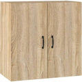 Armoire Suspendue Murale en Bois d'Ingenierie, Finition Chene