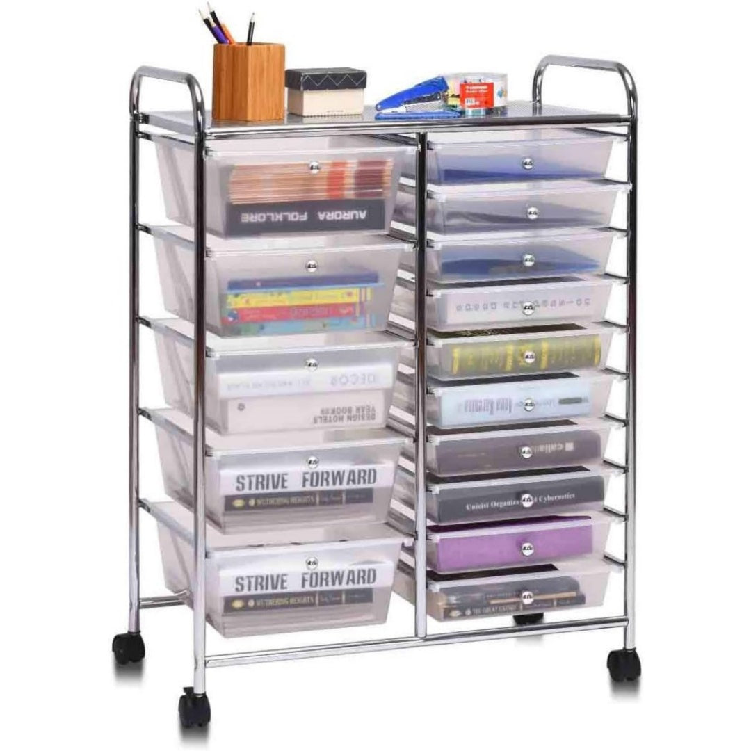Chariot Roulant Style Contemporain et Robuste
