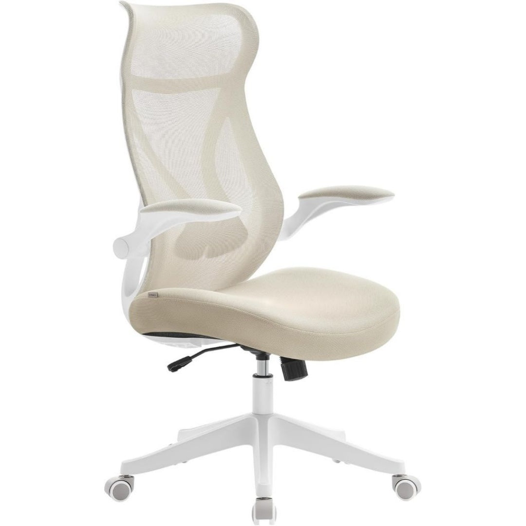 Fauteuil de Bureau Ergonomique en Plastique, Finition Beige